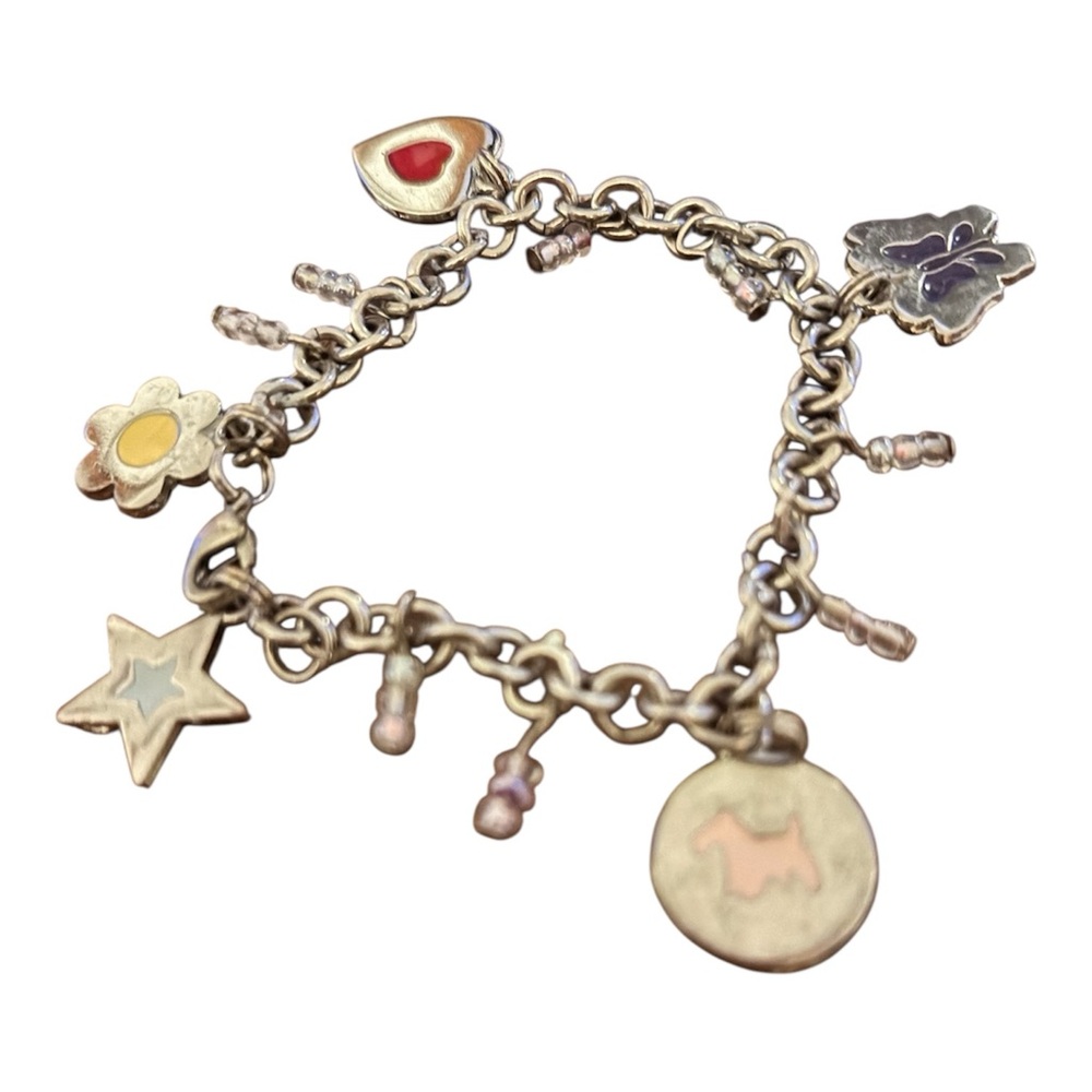Silver Charm Bracelet with Colorful Accents - Picture 2 of 3